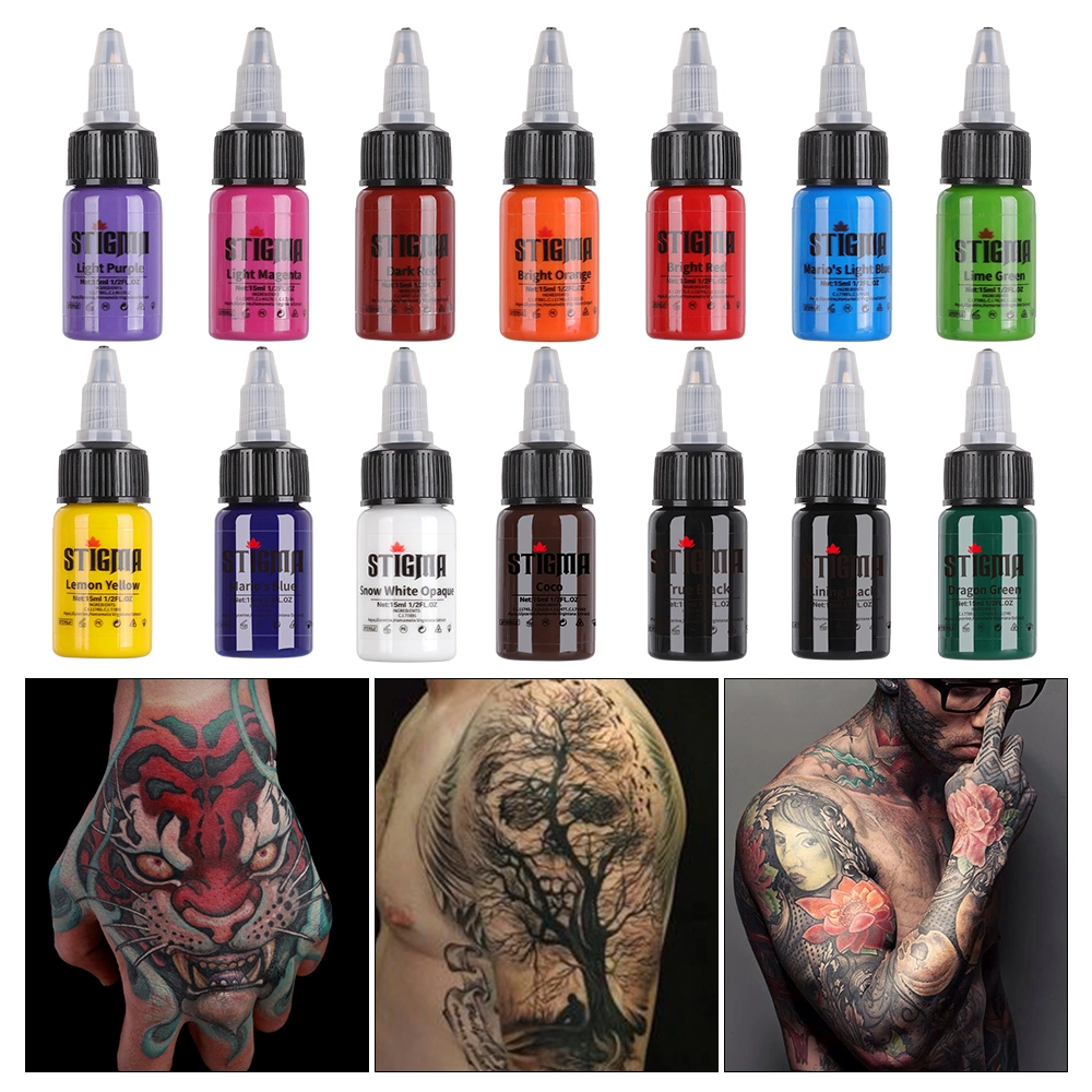 Wholesale Stigma Tattoo Ink High Quality Permanent Organic Pigment Tattoo Ink Pass Reach SDS