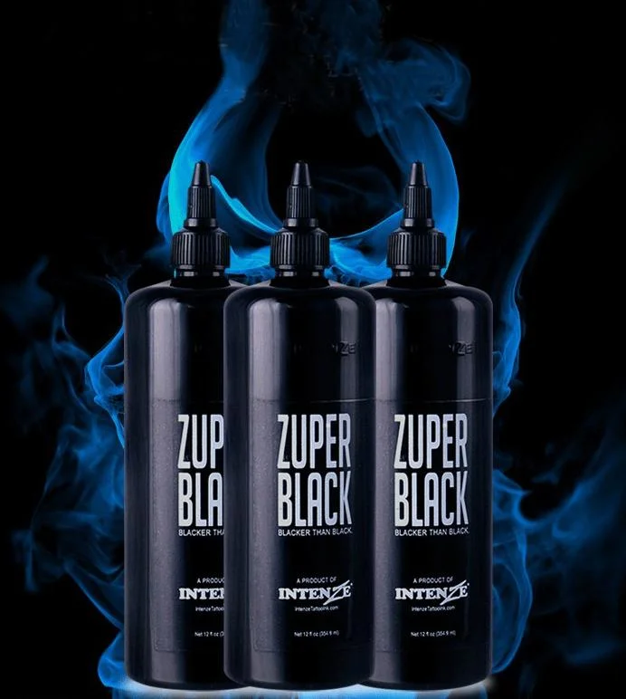 Factory Import Original 360ml 12oz Zuper Black Tattoo Ink