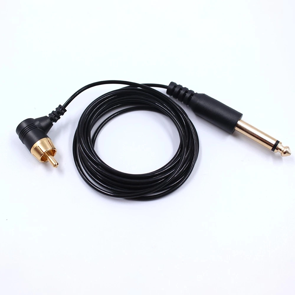 Hot Selling Right Angle Tattoo RCA Cable Line Connector Tattoo Clip Cord for Tattoo Machine Power Supply