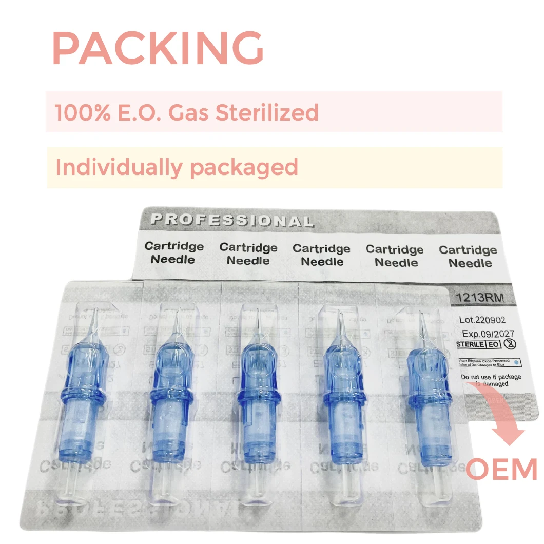 Disposable Factory OEM Permanent Makeup Eyebrow Lip Microblading Body Art Professional Tattoo Needle Cartridges