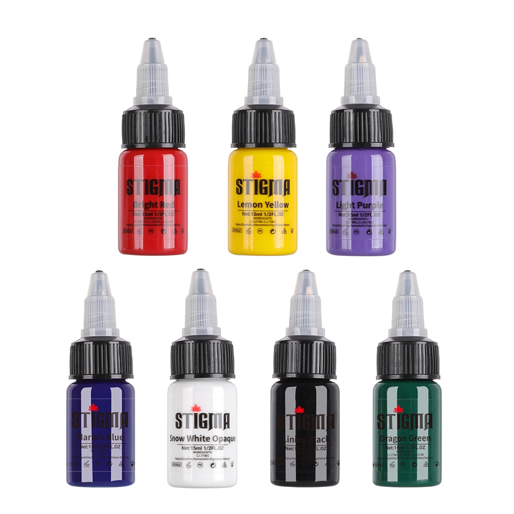 High Quality 7colors Tattoo Ink for Body Artist Tattoo Machine Tattoo Pigment Set