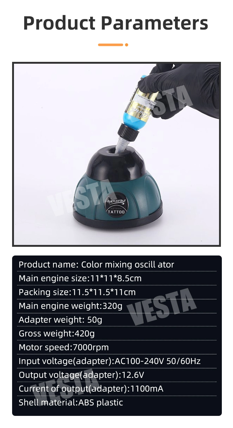 Vesta Professional Electric Tattoo Ink Mixer Shake Pigment Agitator